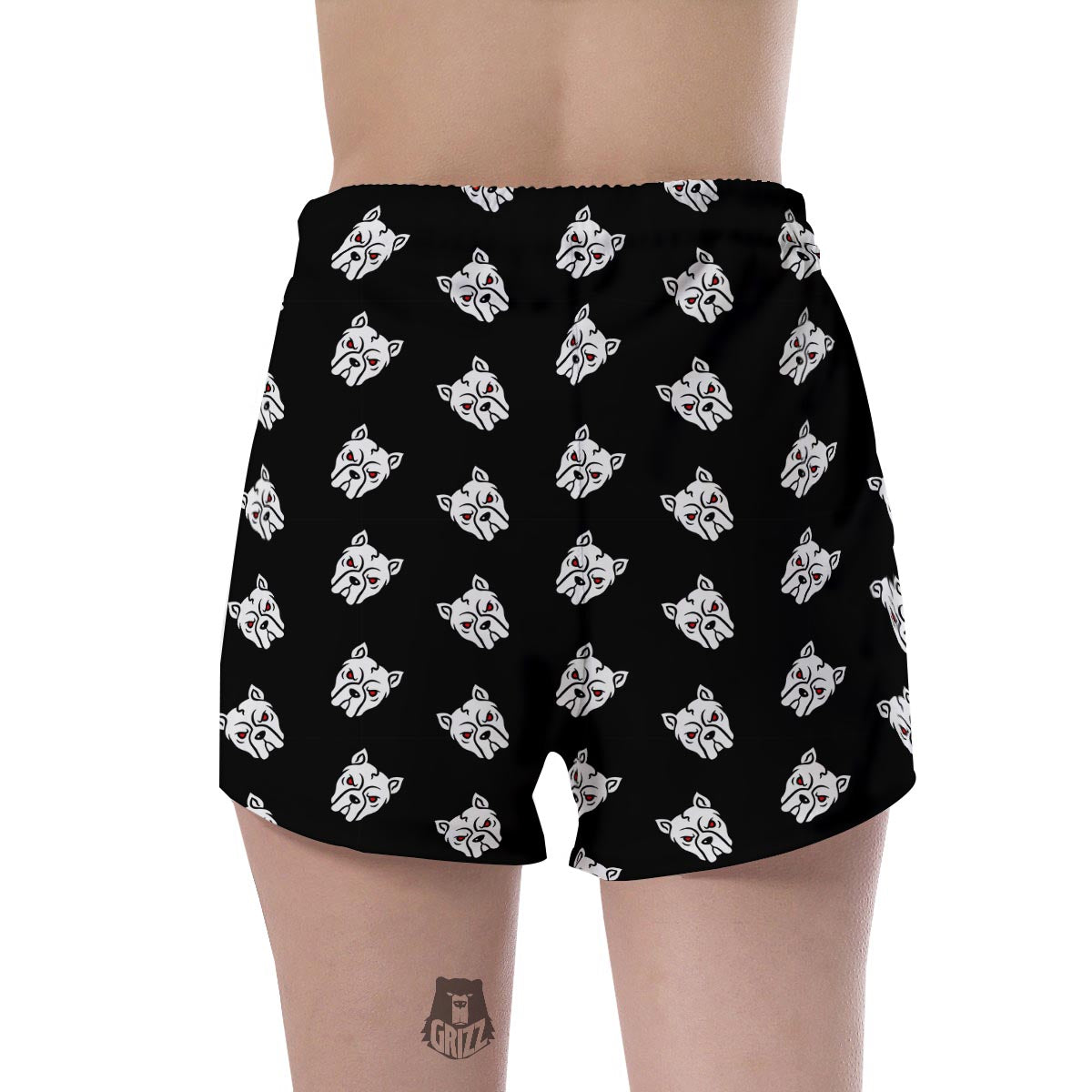 Angry Pitbull Women's Shorts-grizzshop