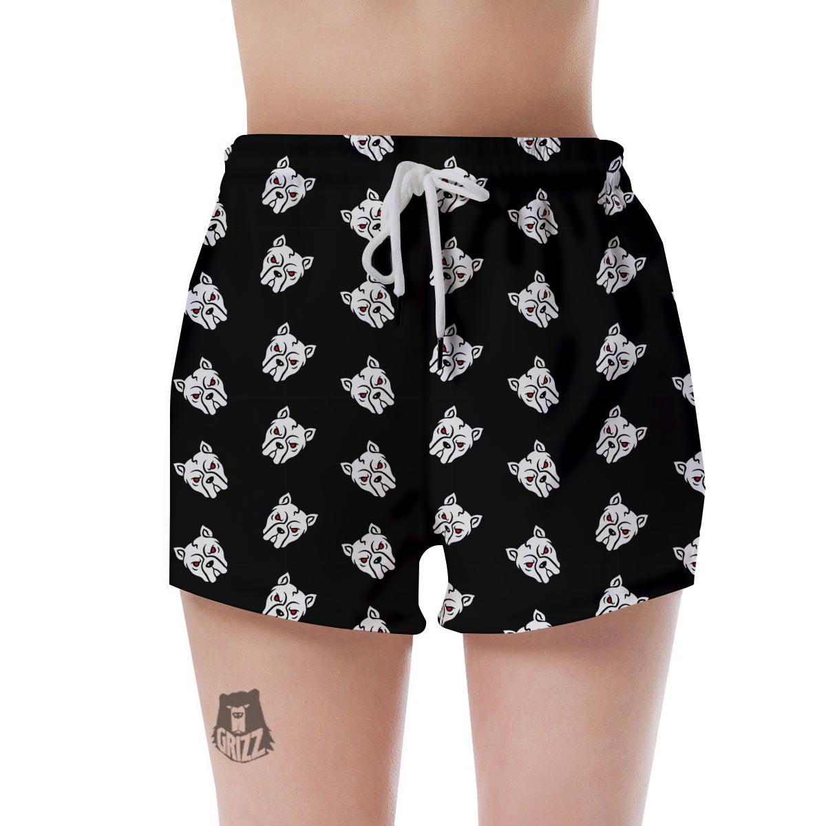 Angry Pitbull Women's Shorts-grizzshop