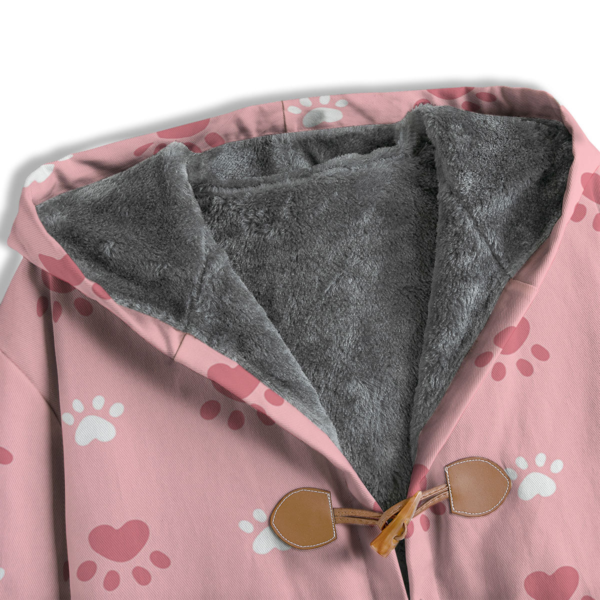Animal Paw White And Pink Print Pattern Men's Windbreaker Jacket-grizzshop