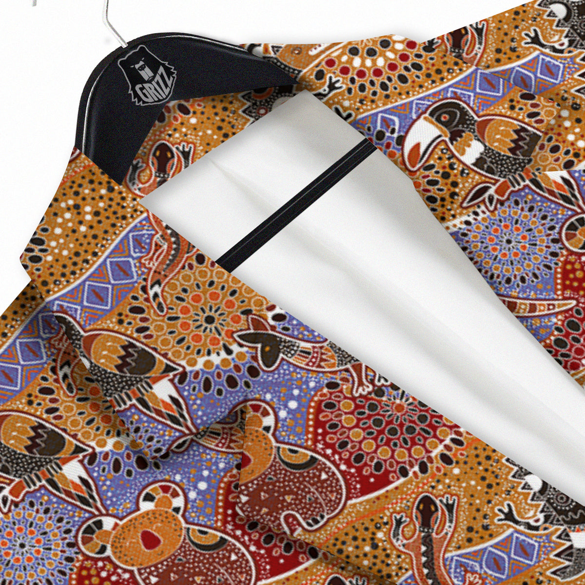 Animals Aboriginal Print Pattern Men's Sport Coat-grizzshop