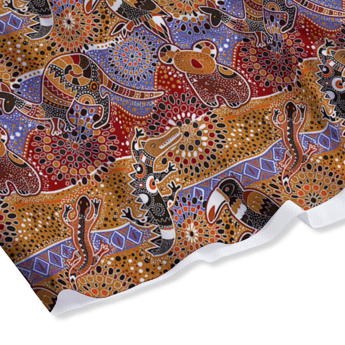 Bee Flower Print Pattern Mesh Shorts