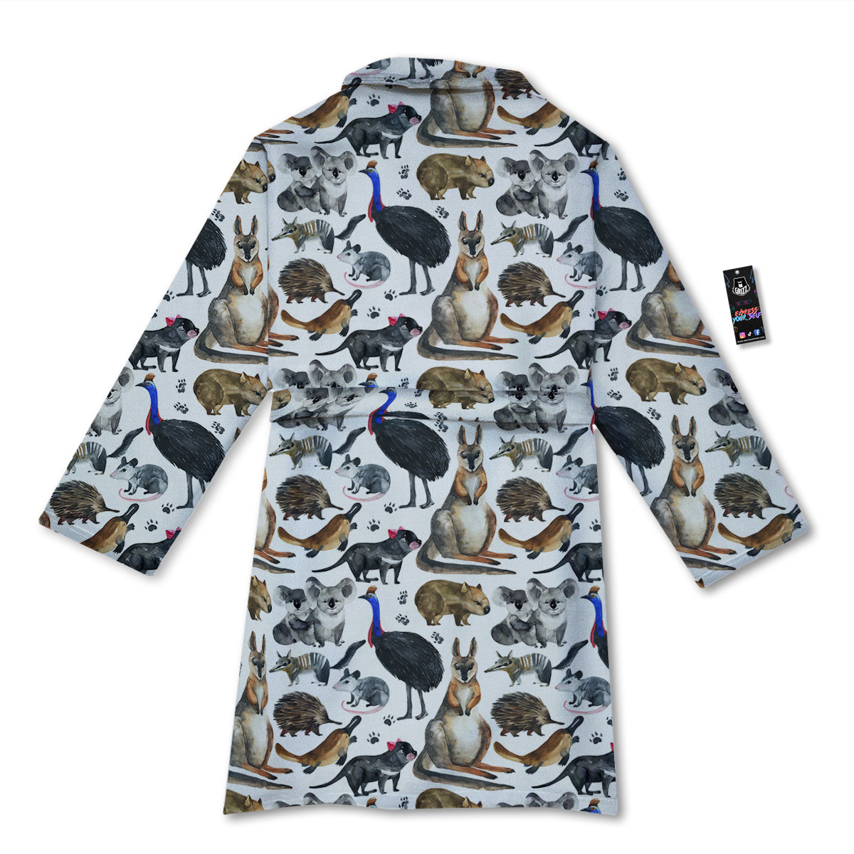 Animals Australian Print Pattern Bathrobe-grizzshop
