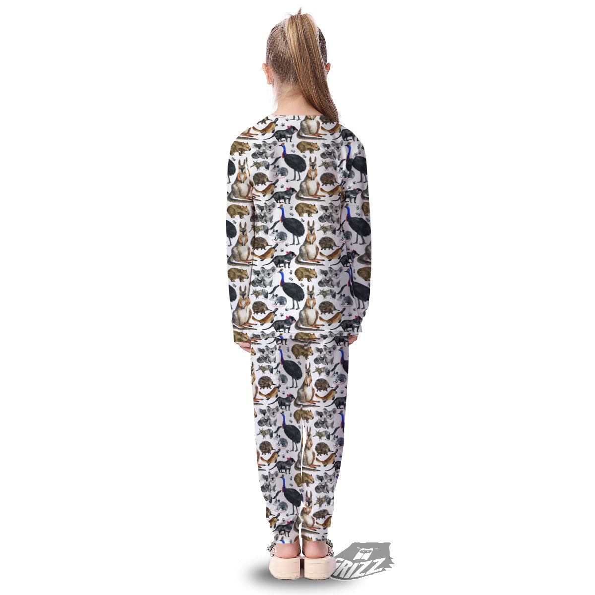 Animals Australian Print Pattern Kid's Pajamas-grizzshop