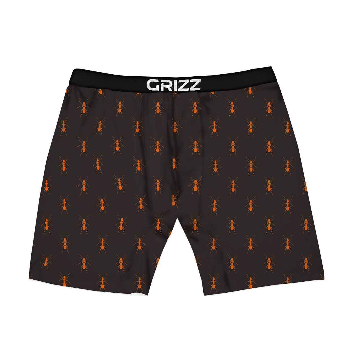 Ant Orange Print Pattern Boxer Briefs-grizzshop