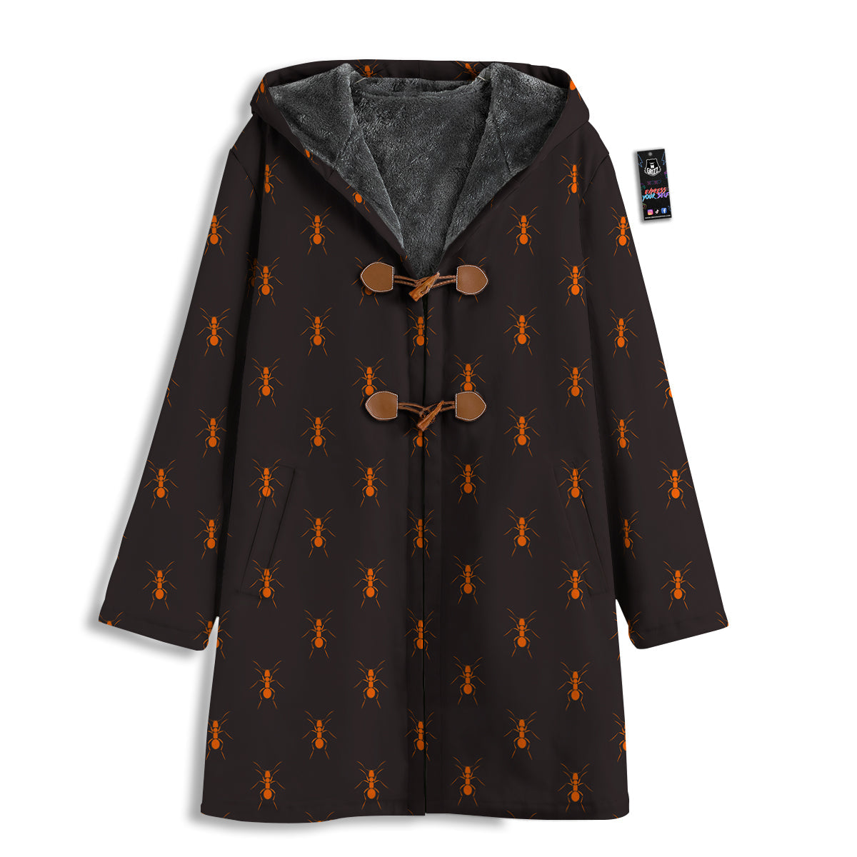 Ant Orange Print Pattern Men's Windbreaker Jacket-grizzshop