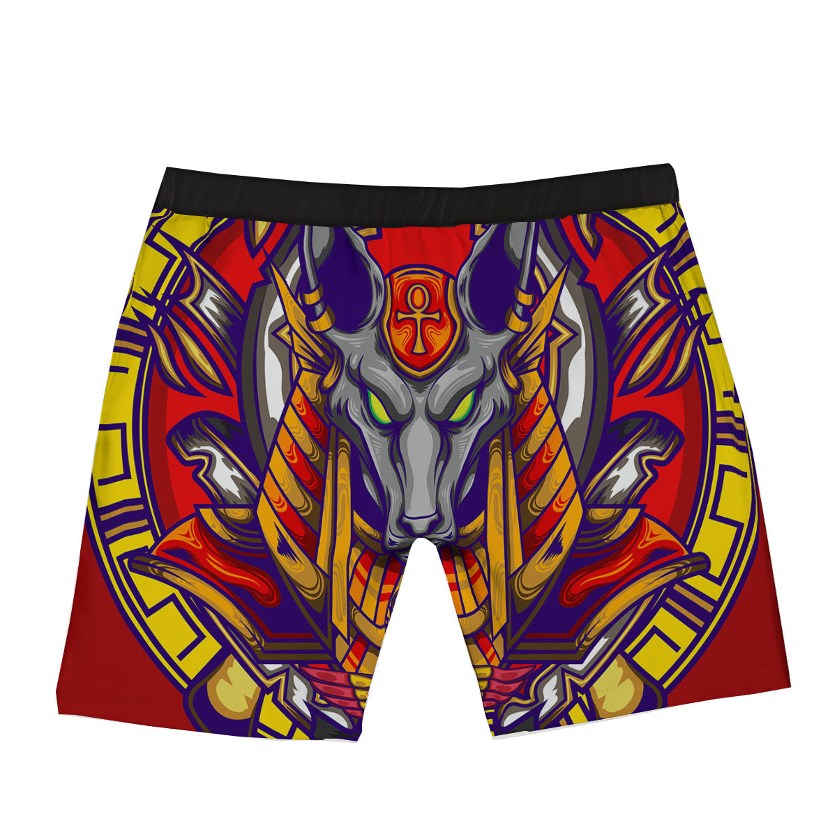 Anubis Exotic Egyptian Print Boxer Briefs-grizzshop