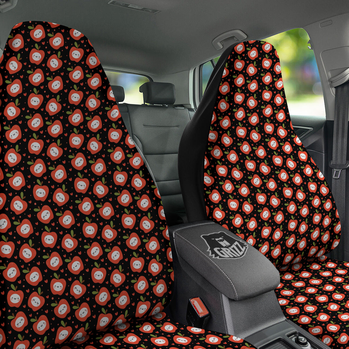 Apple Cute Print Pattern Car Seat Covers-grizzshop