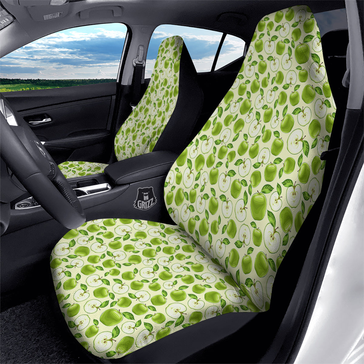 Apple Print Pattern Car Seat Covers-grizzshop