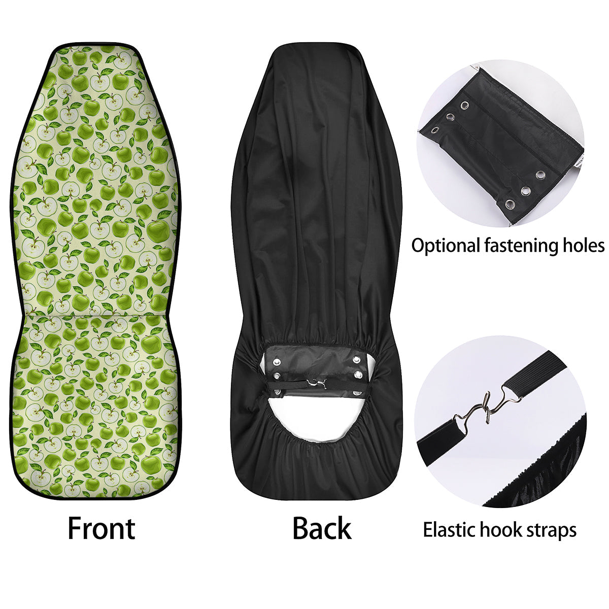 Apple Print Pattern Car Seat Covers-grizzshop