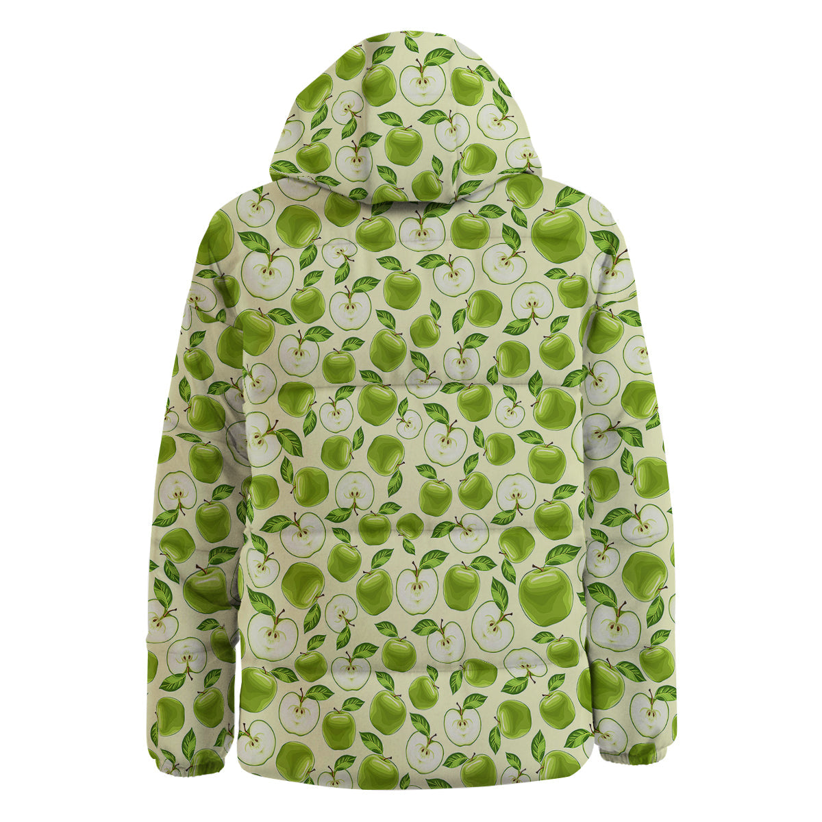 Apple Print Pattern Down Jacket-grizzshop