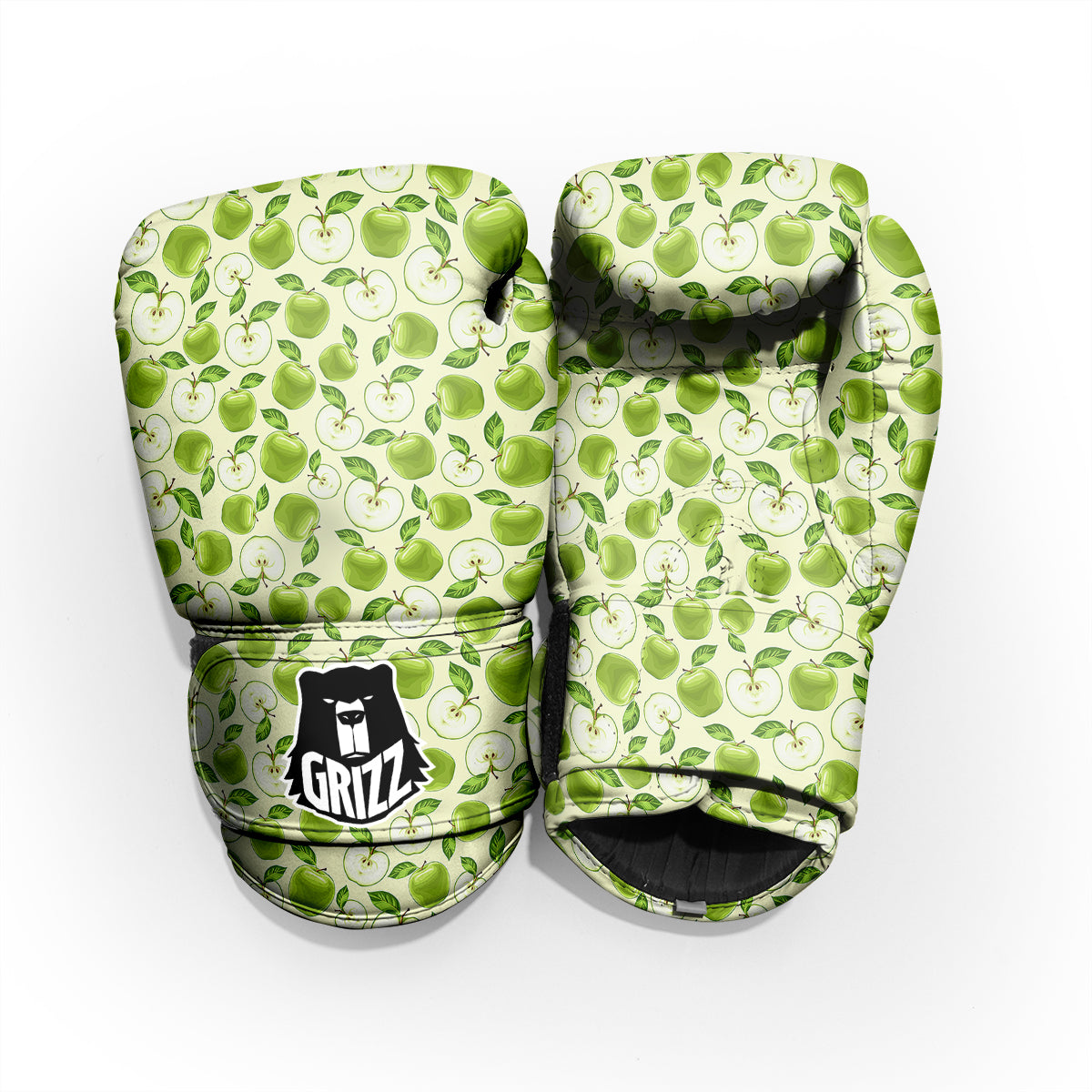 Apple Print Pattern Sparring Gloves-grizzshop