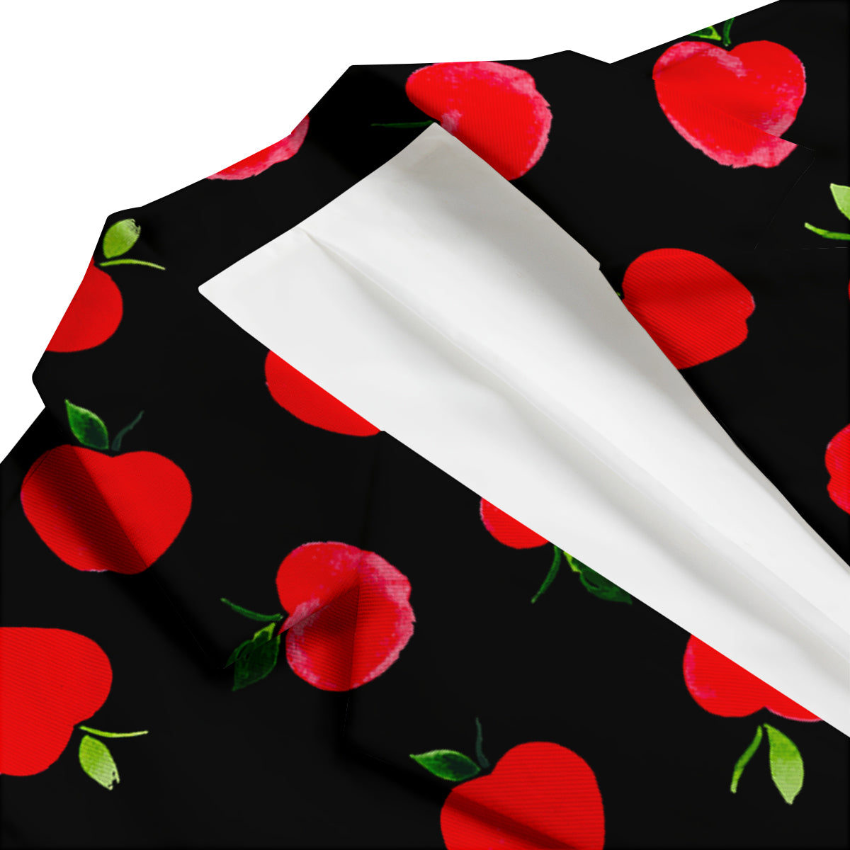 Apple Red Pattern Print Men's Blazer-grizzshop