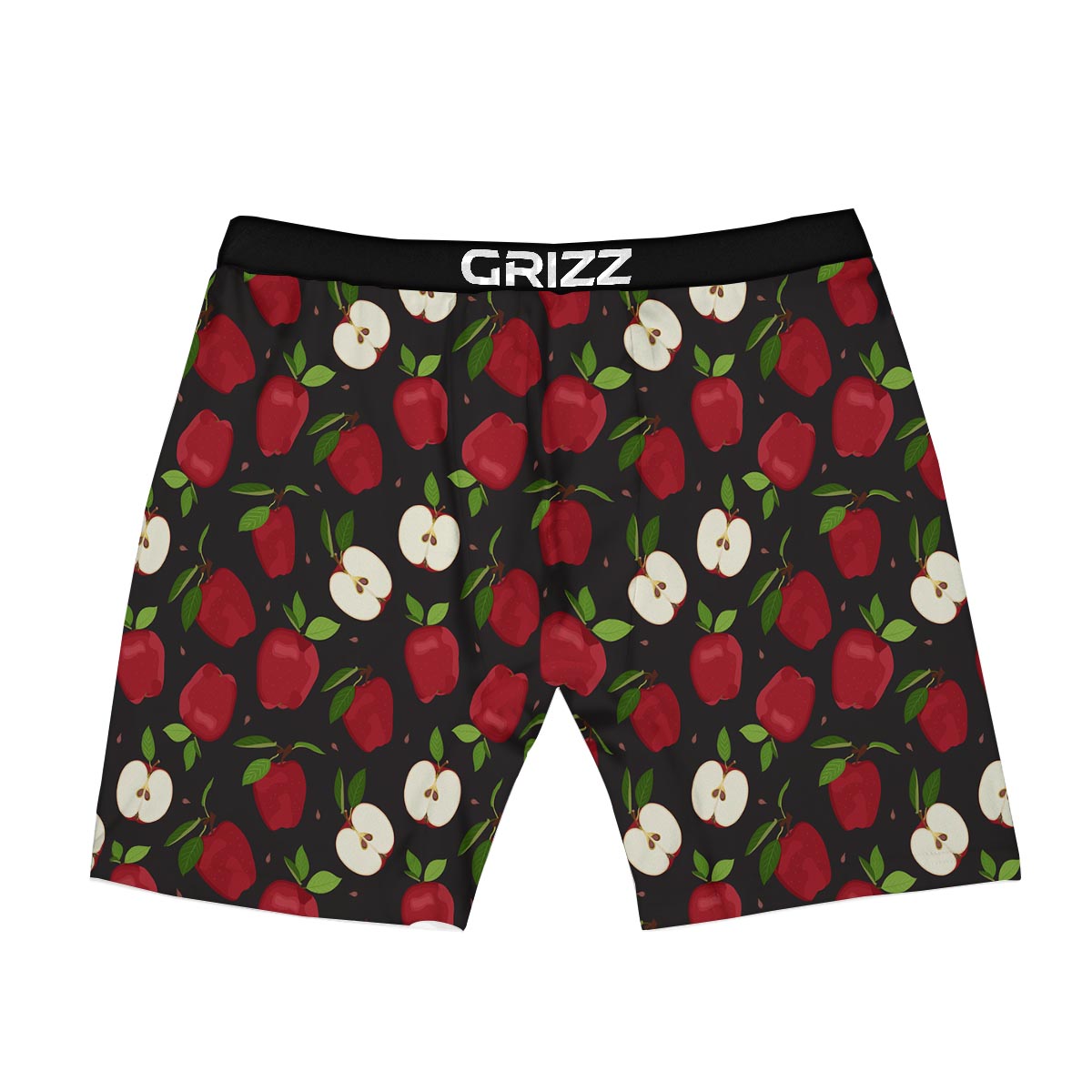 Apple Red Print Pattern Boxer Briefs-grizzshop