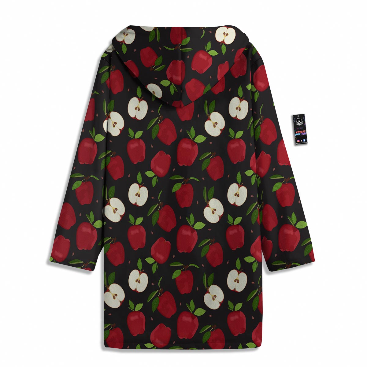 Apple Red Print Pattern Men's Windbreaker Jacket-grizzshop
