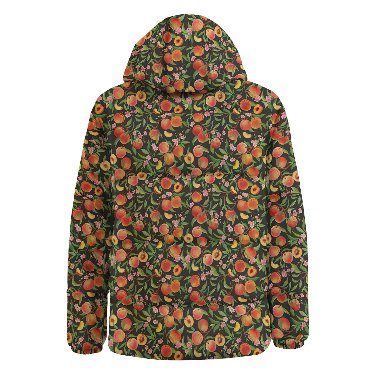 Apricot Print Pattern Down Jacket-grizzshop