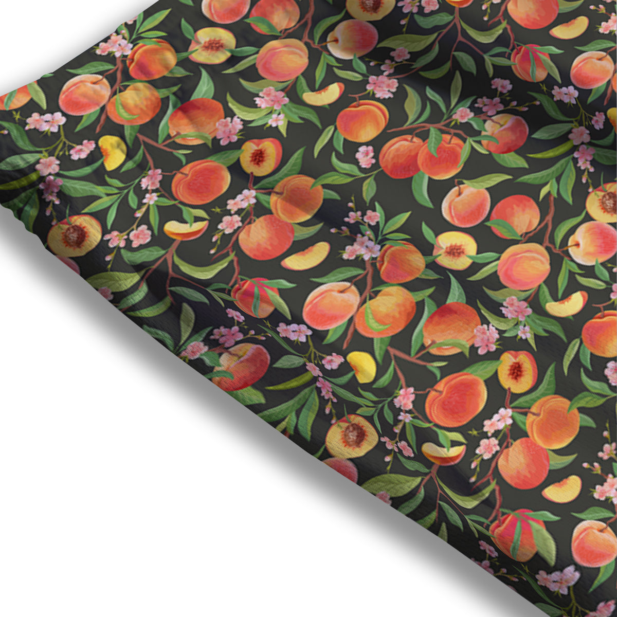 Apricot Print Pattern Mesh Shorts-grizzshop