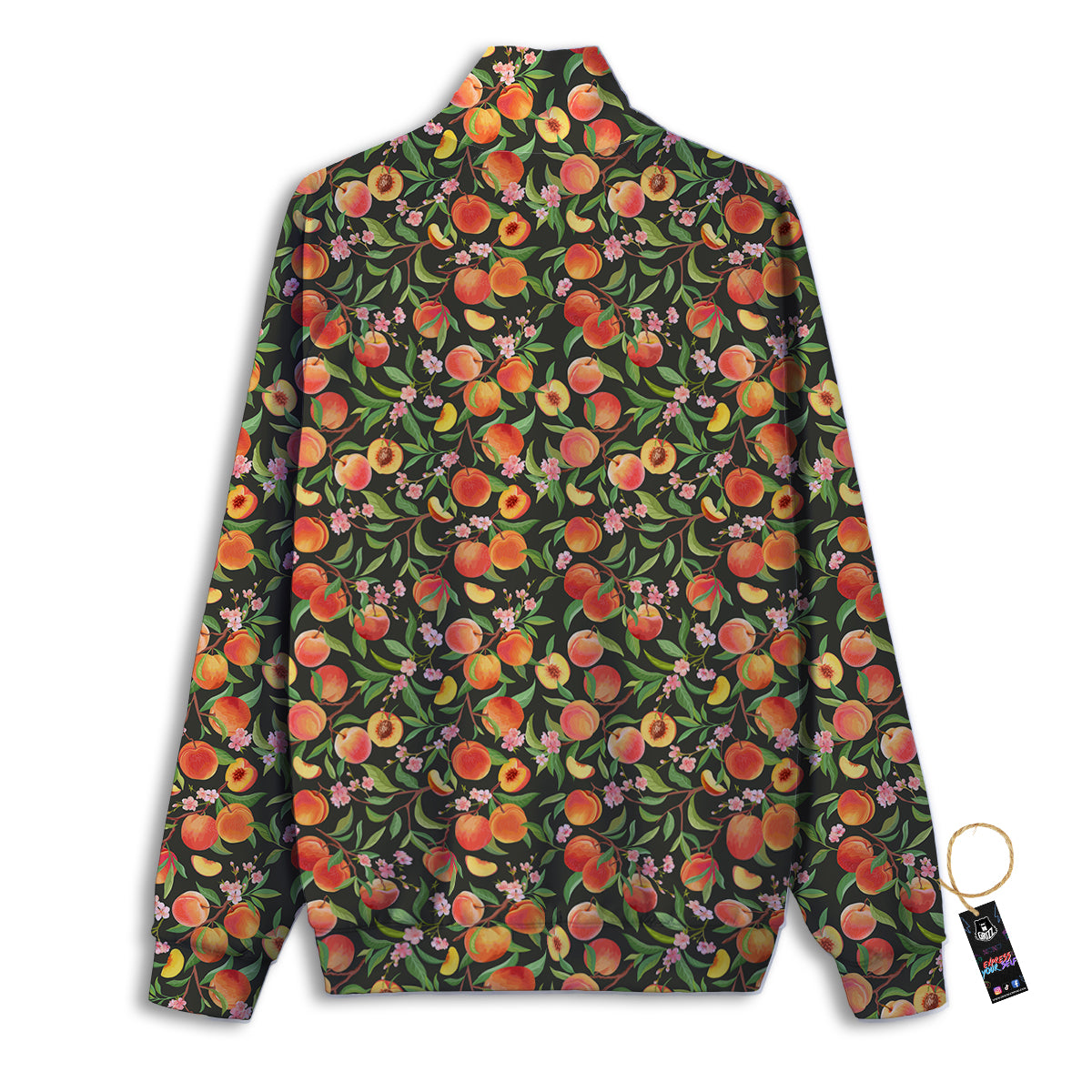 Apricot Print Pattern Track Jacket-grizzshop