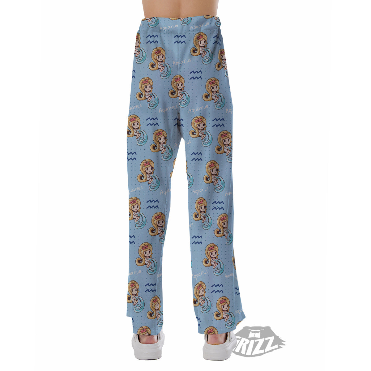 Aquarius Cute Cartoon Print Pattern Pajama Pants-grizzshop