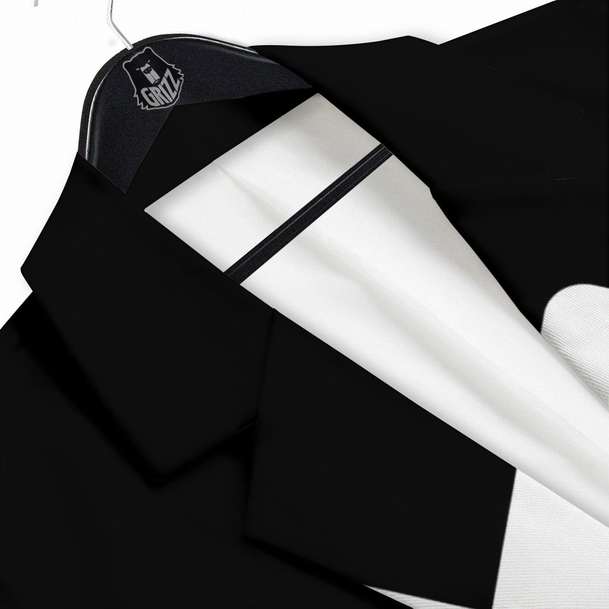 Aquarius Sign White And Black Print Men's Sport Coat-grizzshop