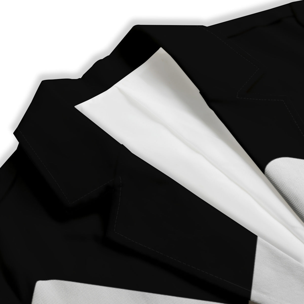 Aquarius Sign White And Black Print Women's Blazer-grizzshop