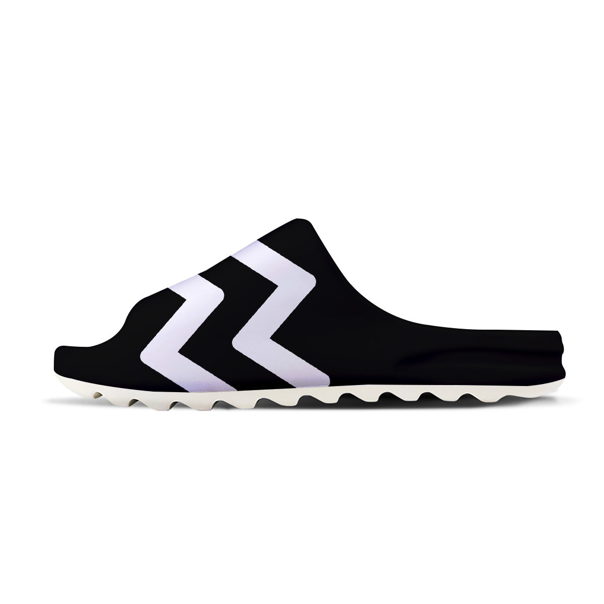 Aquarius Sign White And Black Print Sandals-grizzshop
