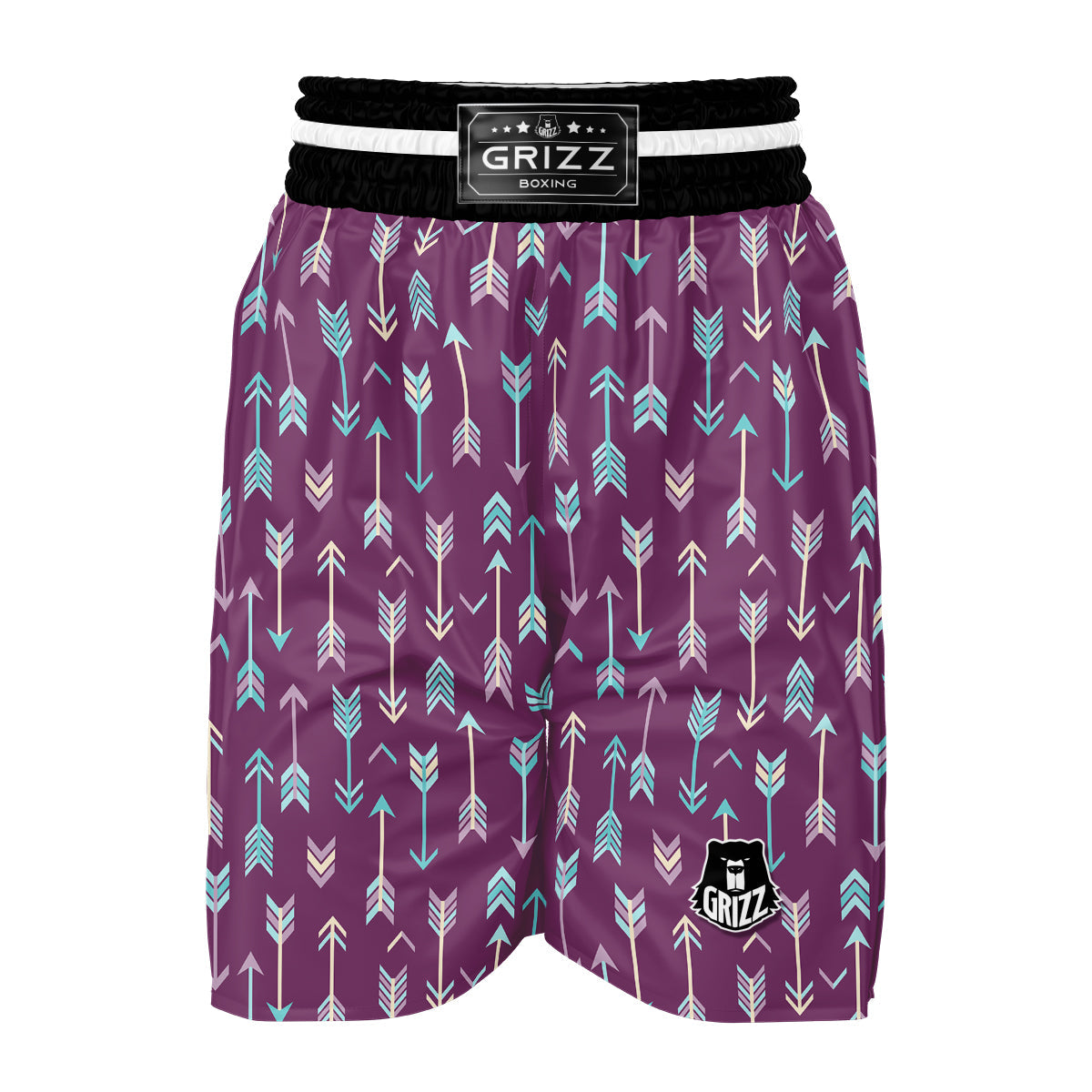 Archery Print Pattern Boxing Shorts-grizzshop