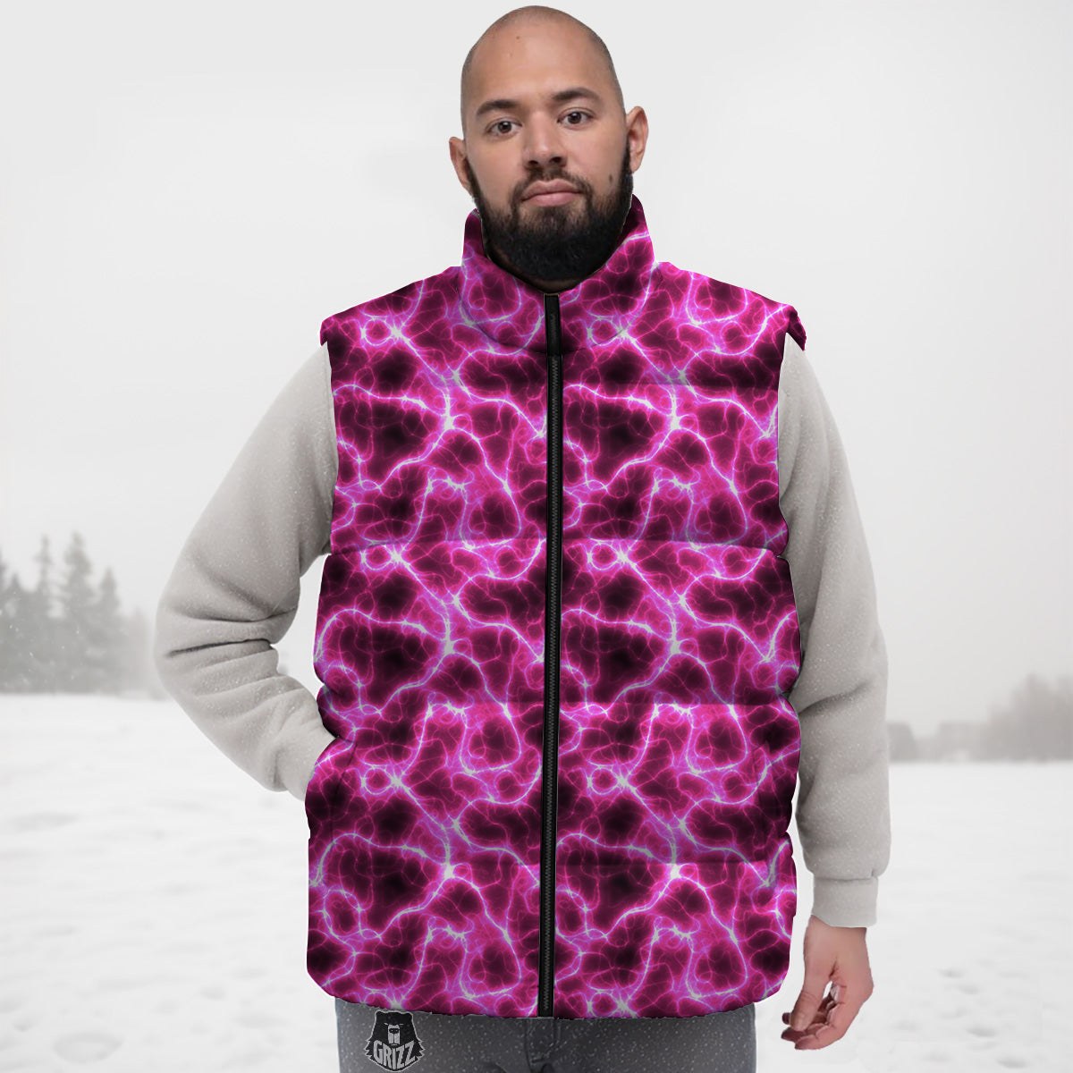 Archery Targets Pattern Print Down Vest-grizzshop