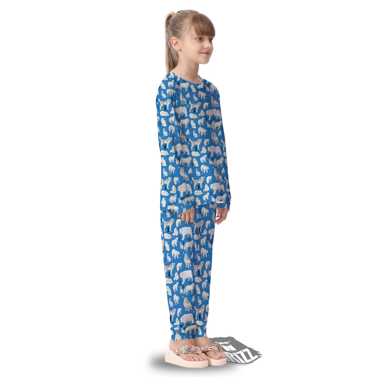 Arctic Animals North Print Pattern Kid's Pajamas-grizzshop