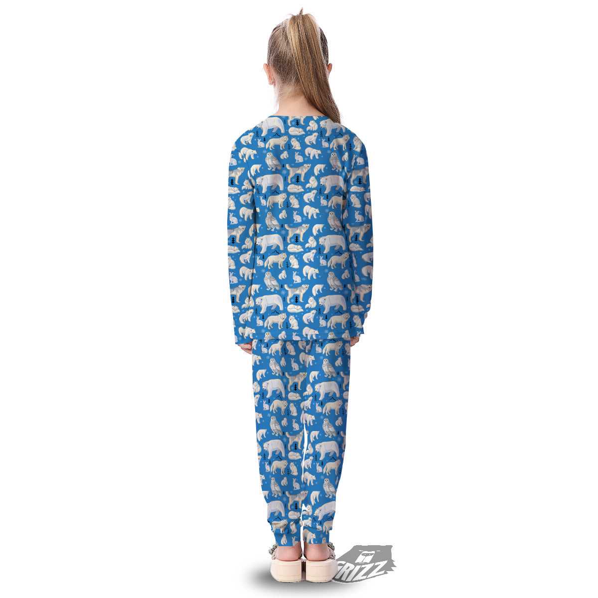 Arctic Animals North Print Pattern Kid's Pajamas-grizzshop