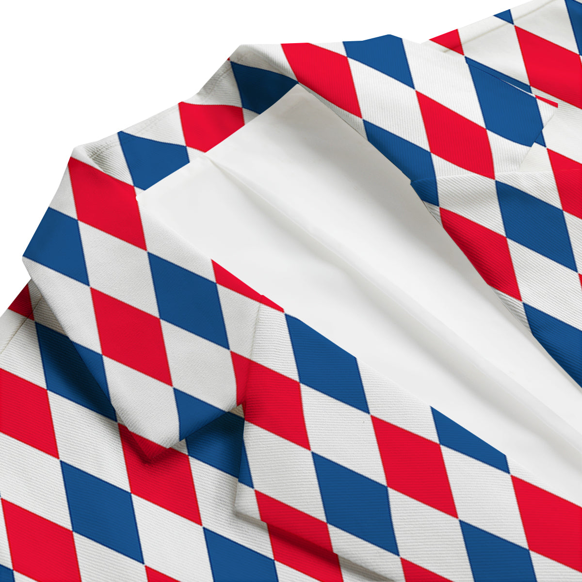 Argyle American Print Pattern Men's Blazer-grizzshop