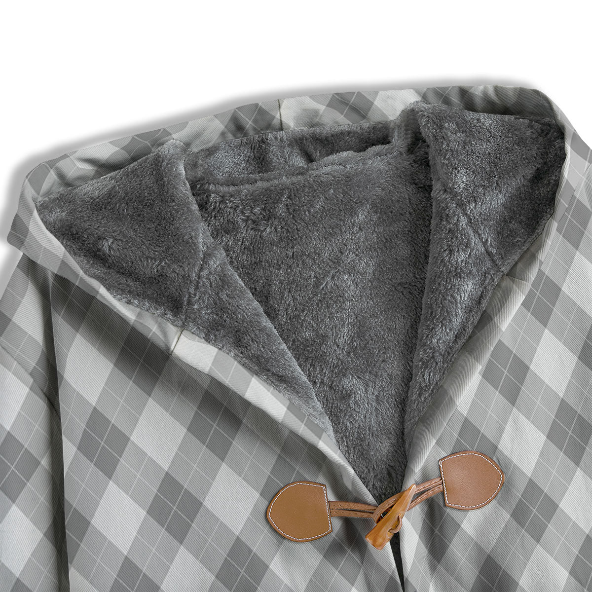 Argyle Grey Print Pattern Men's Windbreaker Jacket-grizzshop