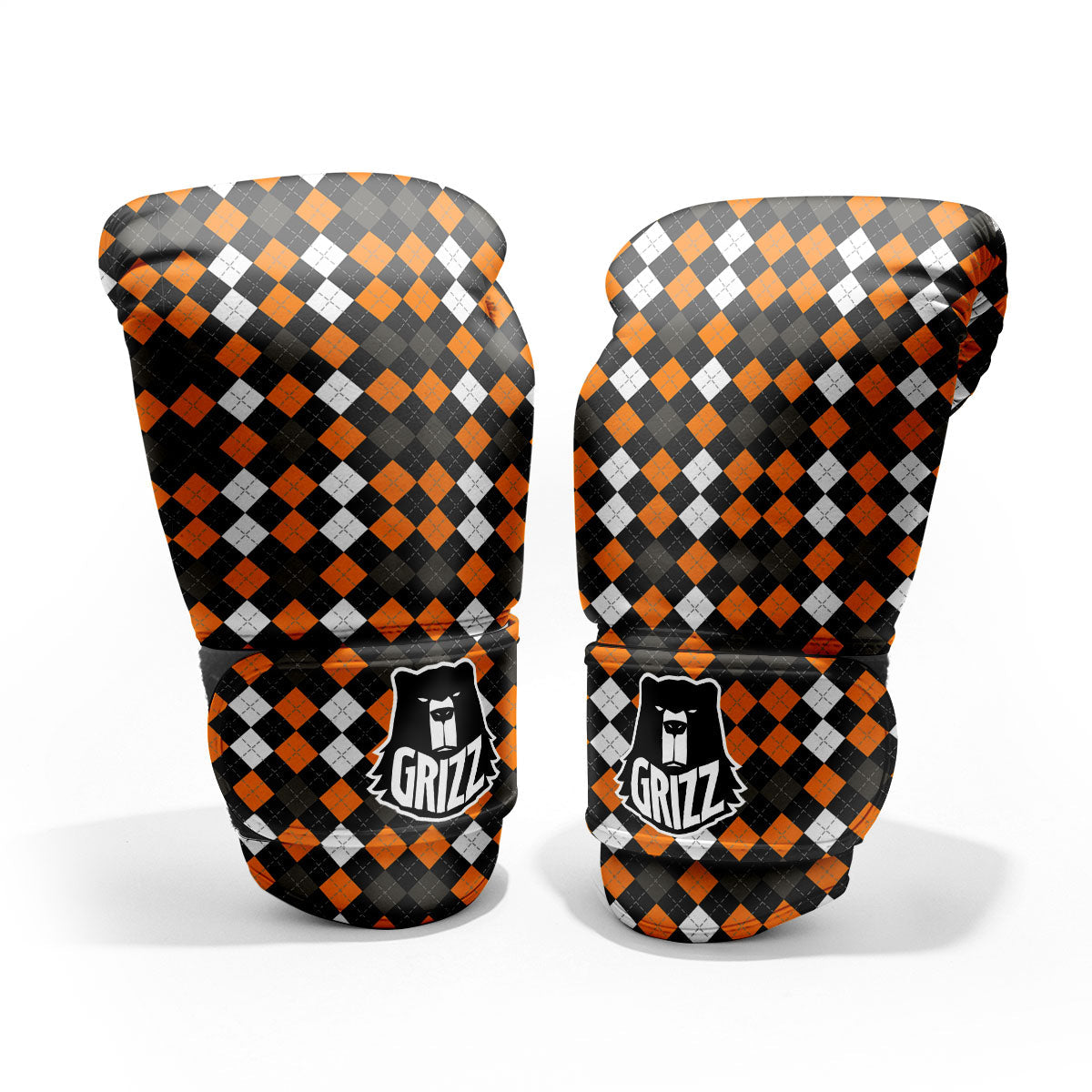 Argyle Halloween Print Pattern Pro Boxing Glove