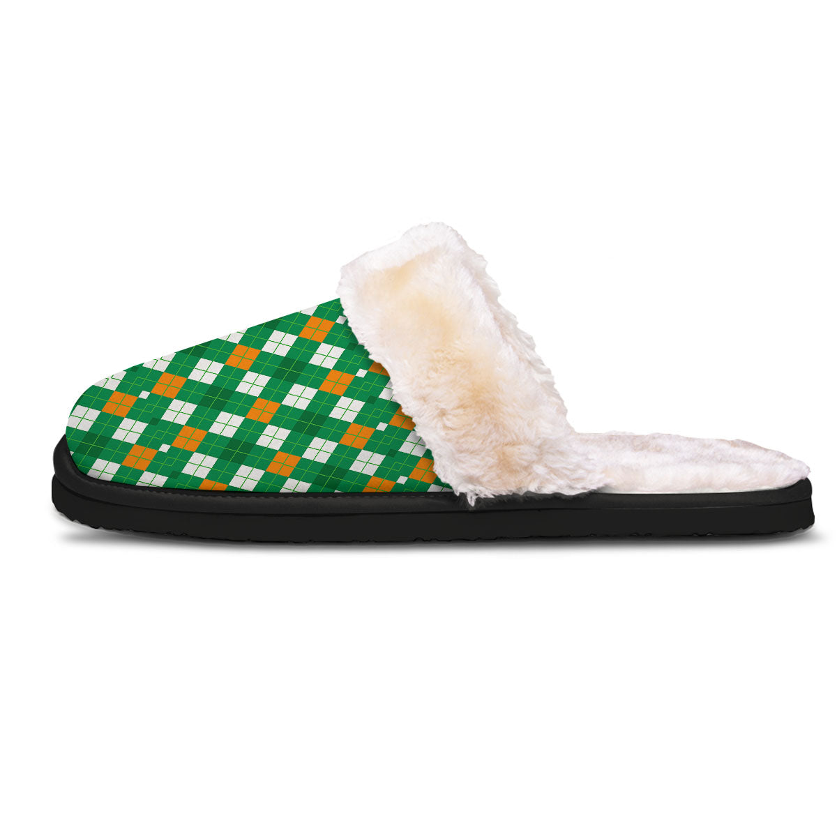 Argyle Irish Print Pattern Slippers-grizzshop