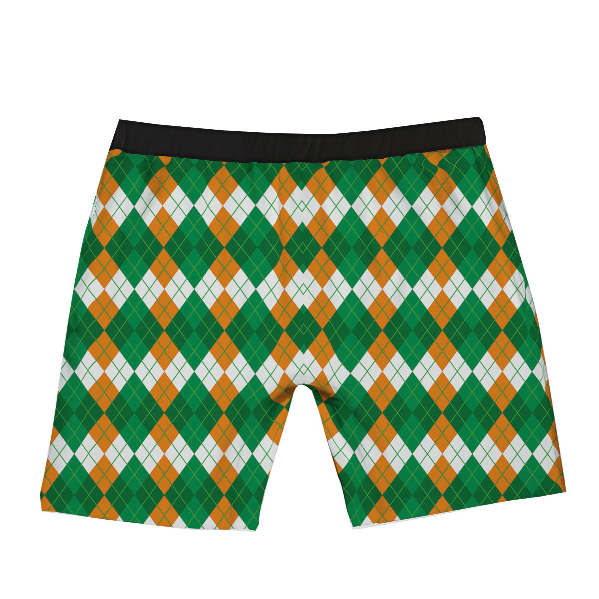 Argyle Irish Themed Print Pattern Boxer Briefs-grizzshop