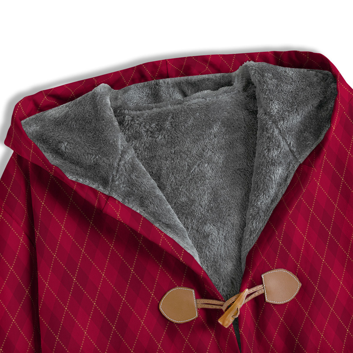 Argyle Red Print Pattern Men's Windbreaker Jacket-grizzshop