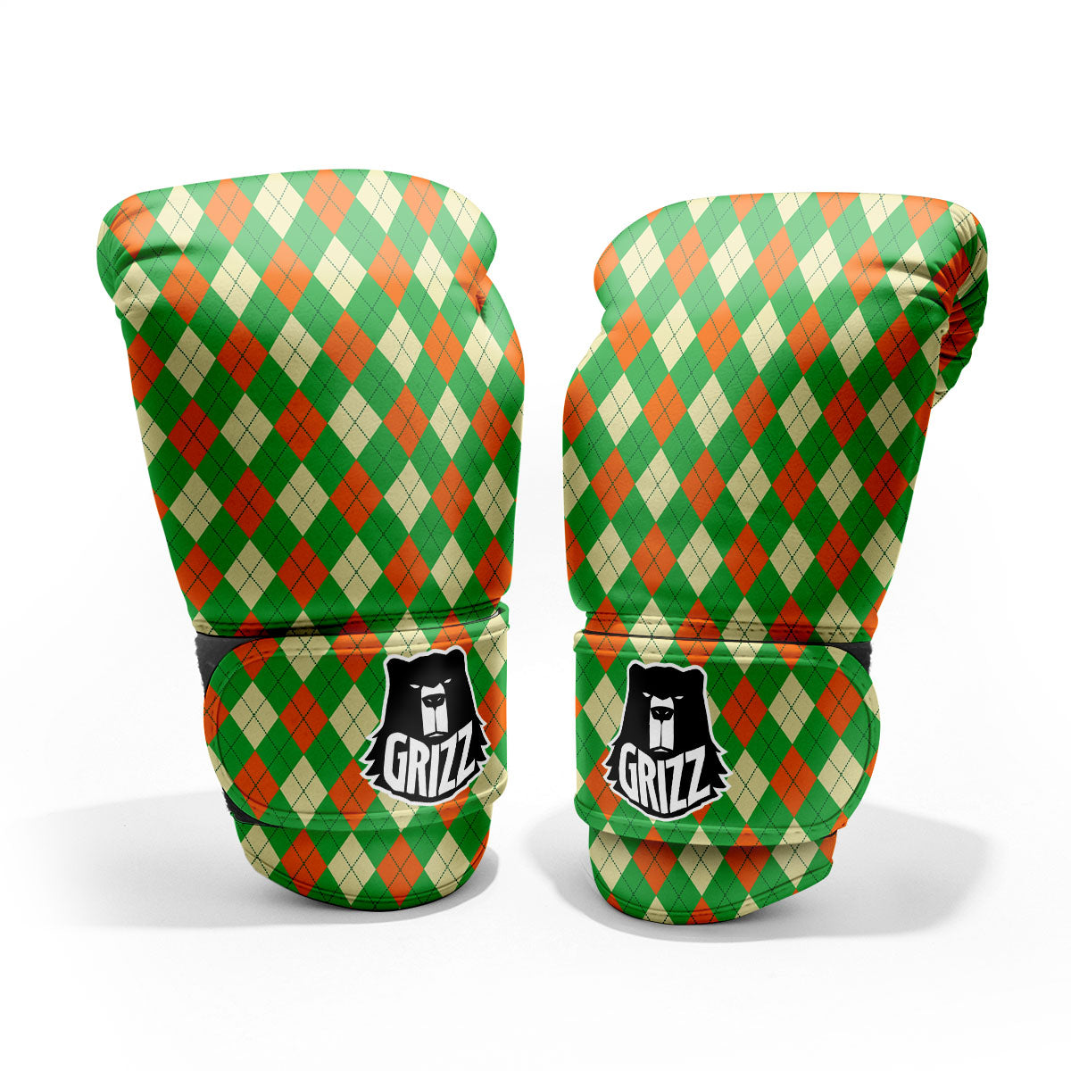 Argyle Saint Patrick's Day Print Pattern Pro Boxing Glove