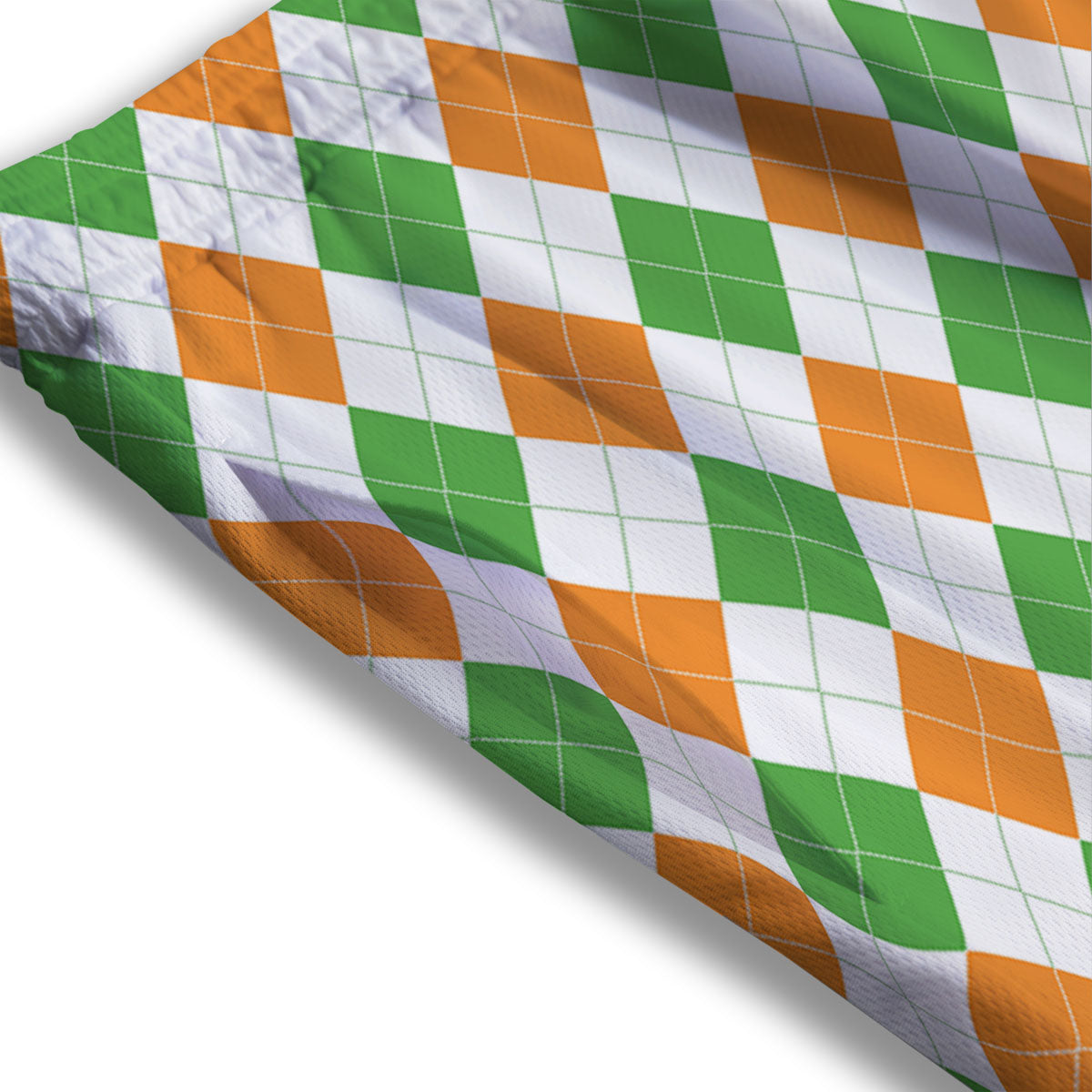 Argyle St Patrick's Day Print Pattern Mesh Shorts