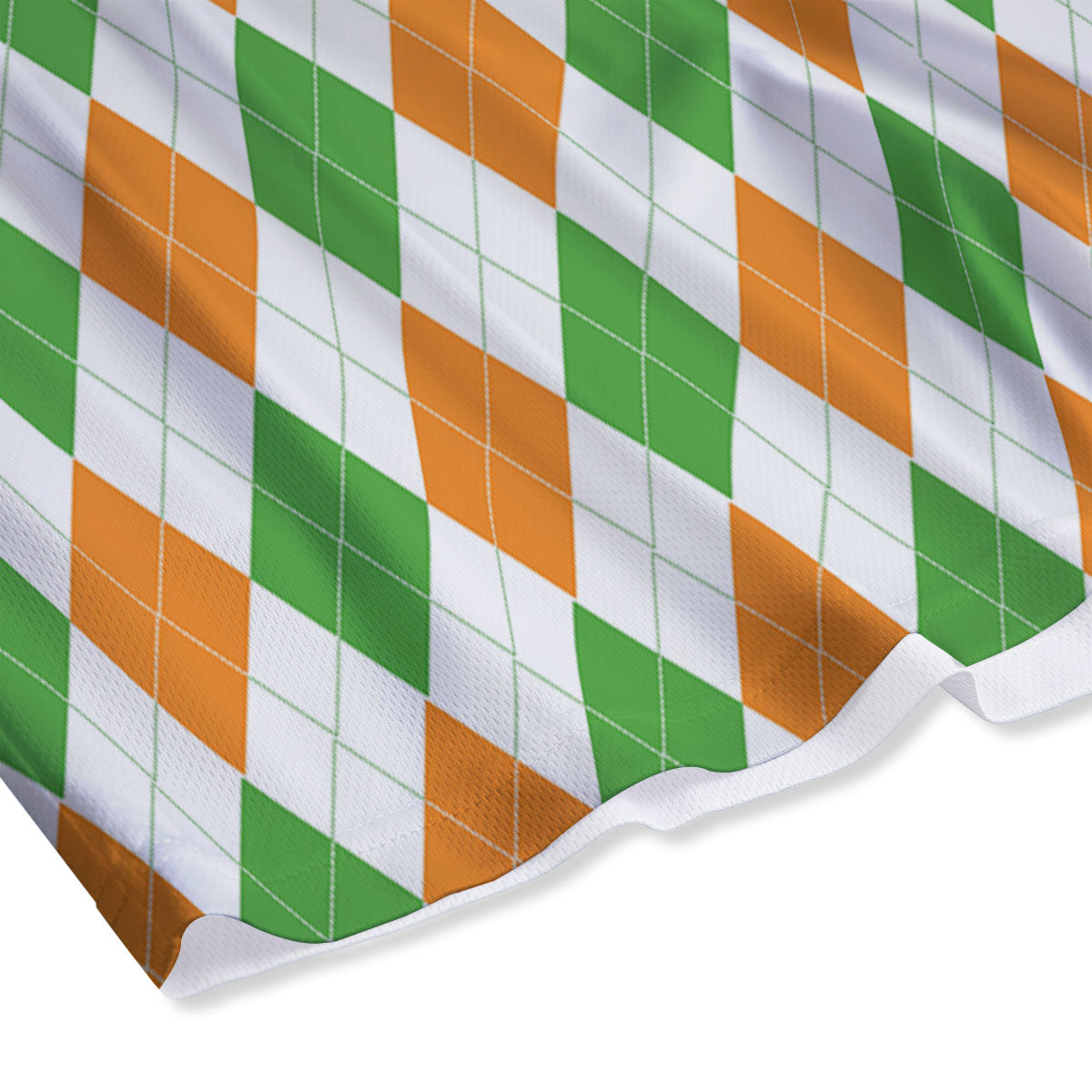Argyle St Patrick's Day Print Pattern Mesh Shorts