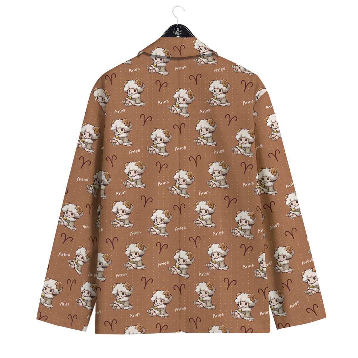 Aries Cute Cartoon Print Pattern Men's Sport Coat-grizzshop