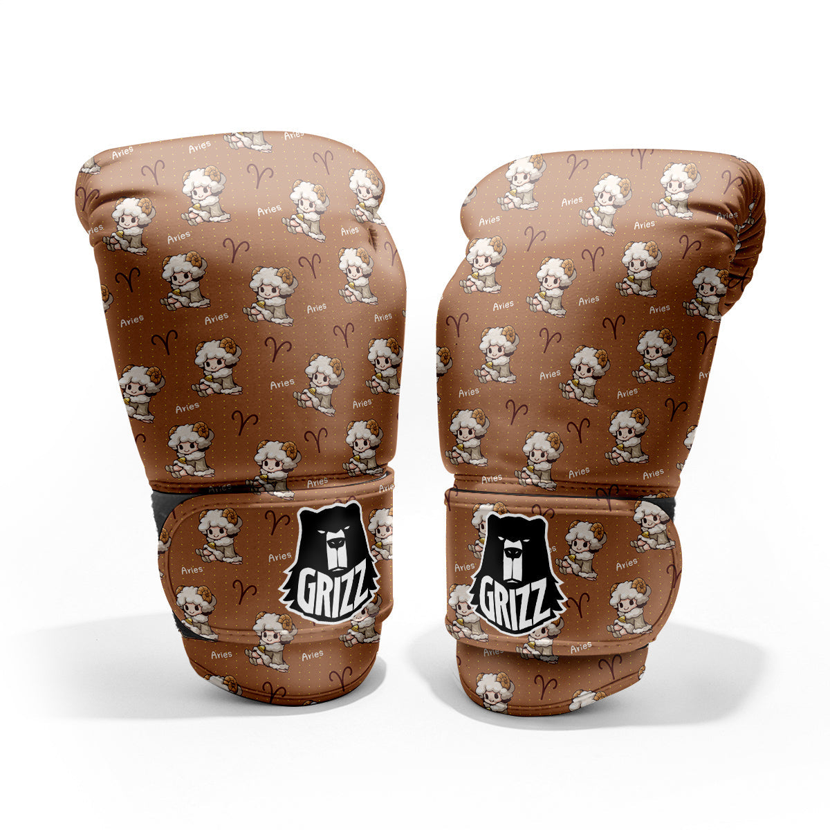 Aries Cute Cartoon Print Pattern Pro Boxing Glove