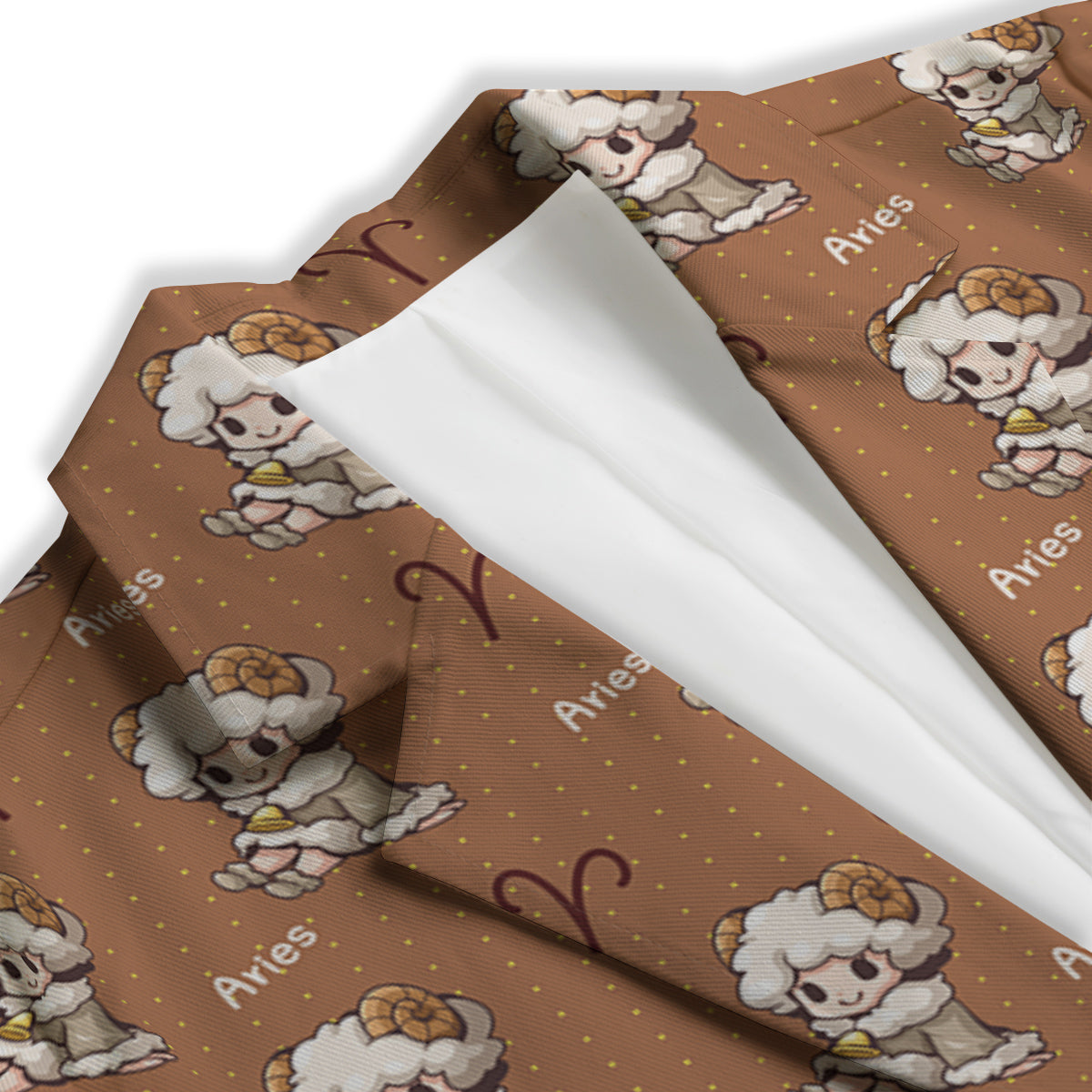 Aries Cute Cartoon Print Pattern Women's Blazer-grizzshop