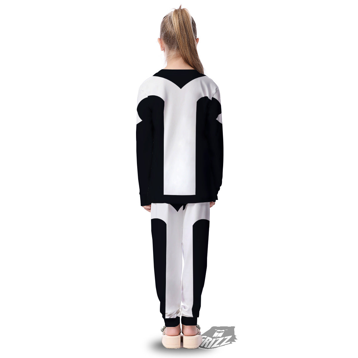 Aries Sign White And Black Print Kid's Pajamas-grizzshop