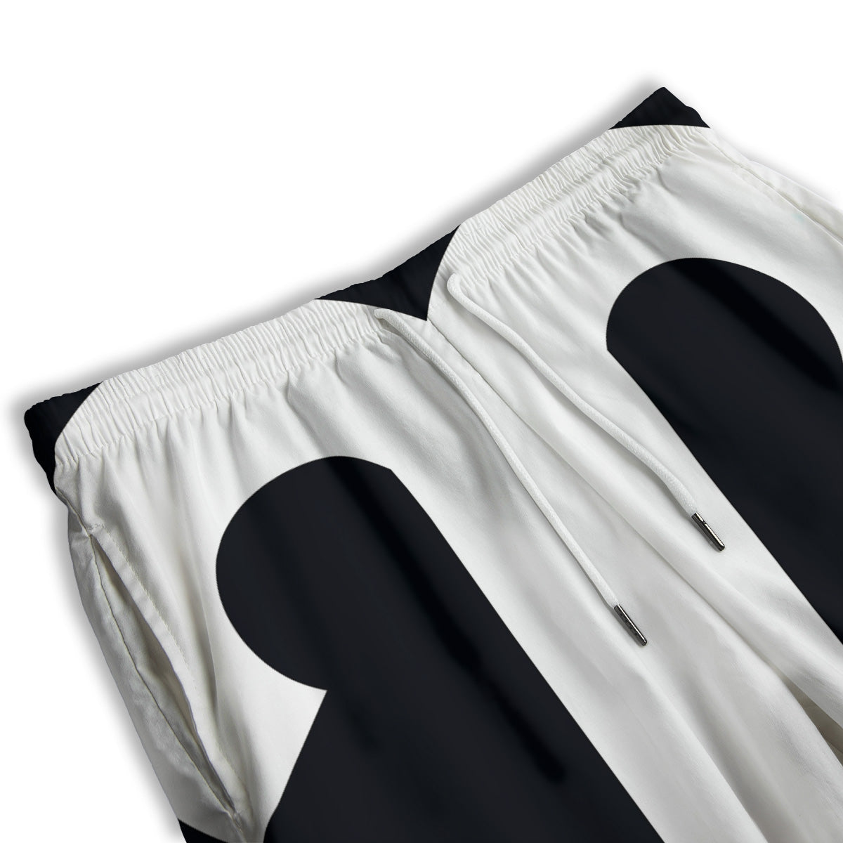 Aries Sign White And Black Print Men's Athletic Shorts