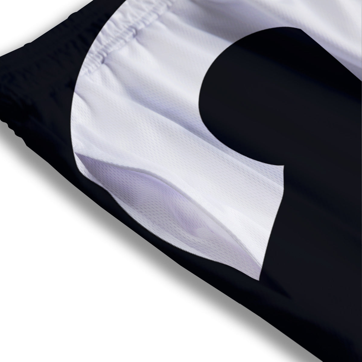 Black Halloween And Orange Argyle Print Mesh Shorts