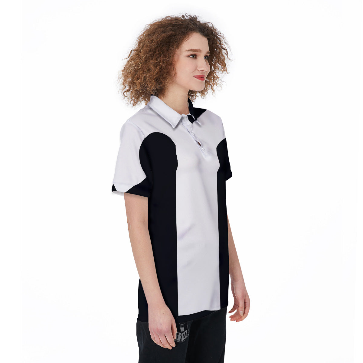 Aries Sign White And Black Print Women's Golf Shirts-grizzshop