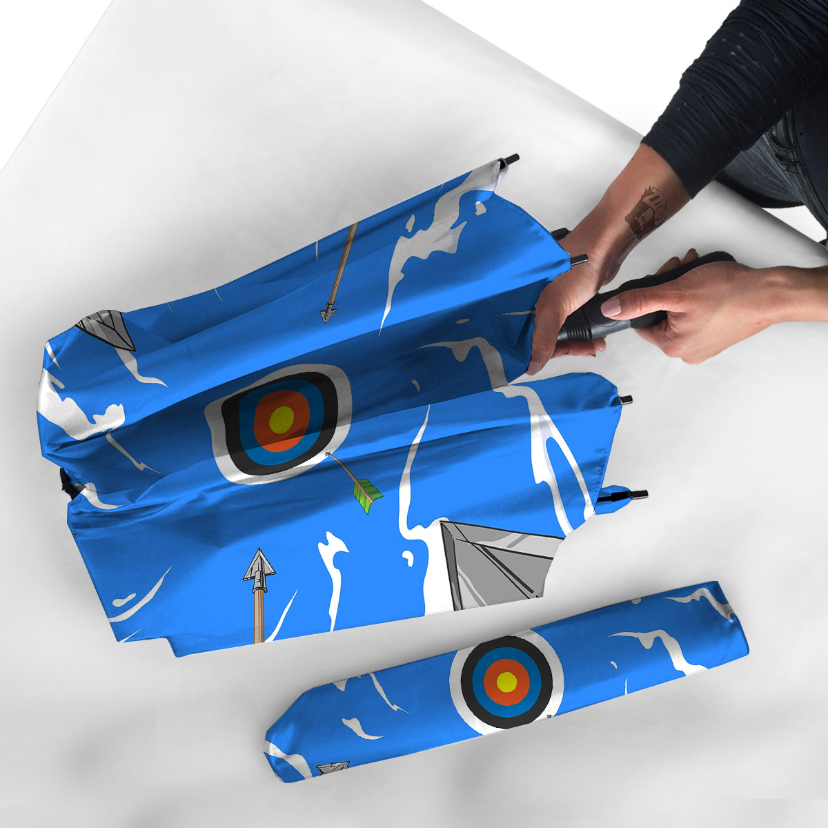 Arrows Are Casting At The Target Print Umbrella-grizzshop