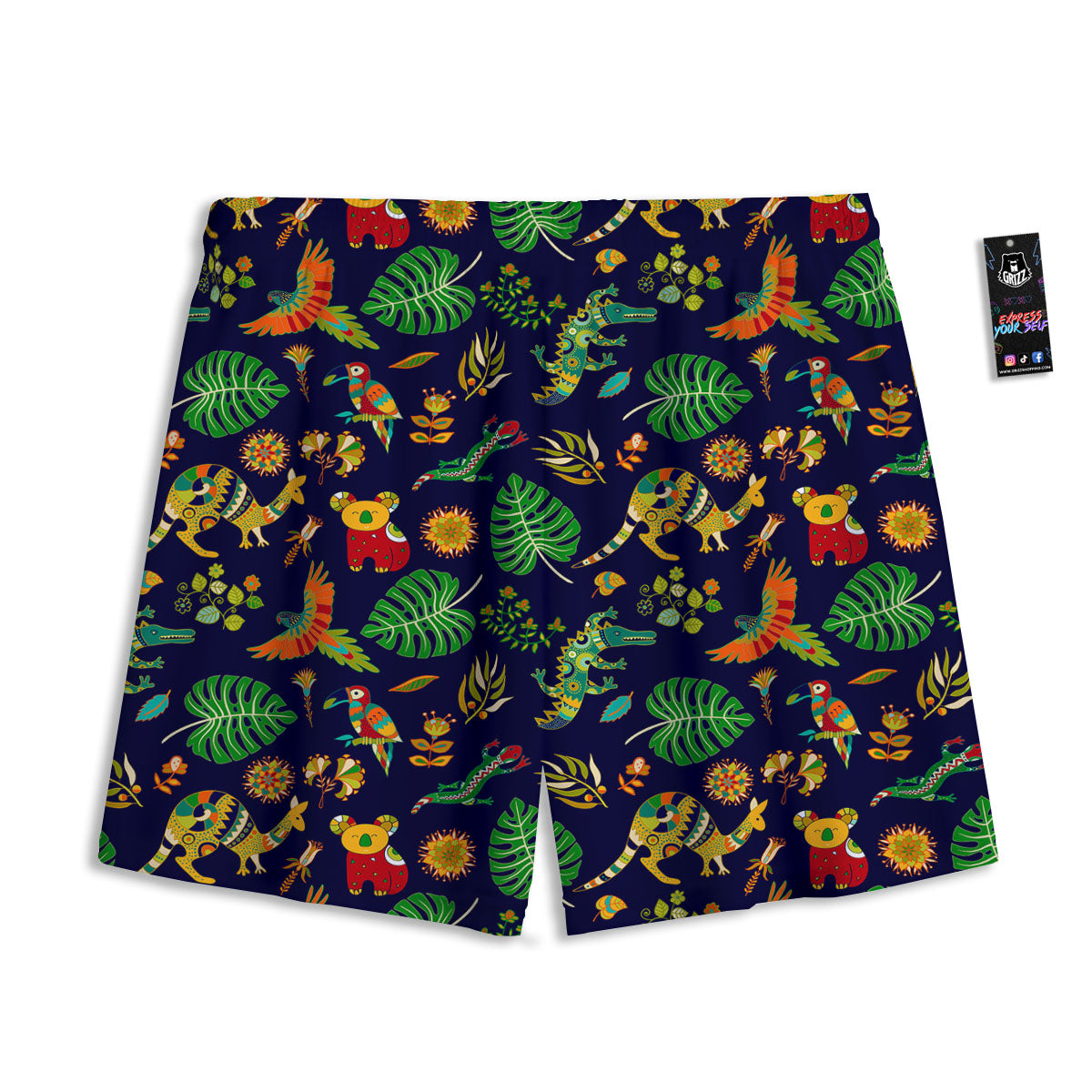 Blanket Ethnic Mexican Print Pattern Mesh Shorts