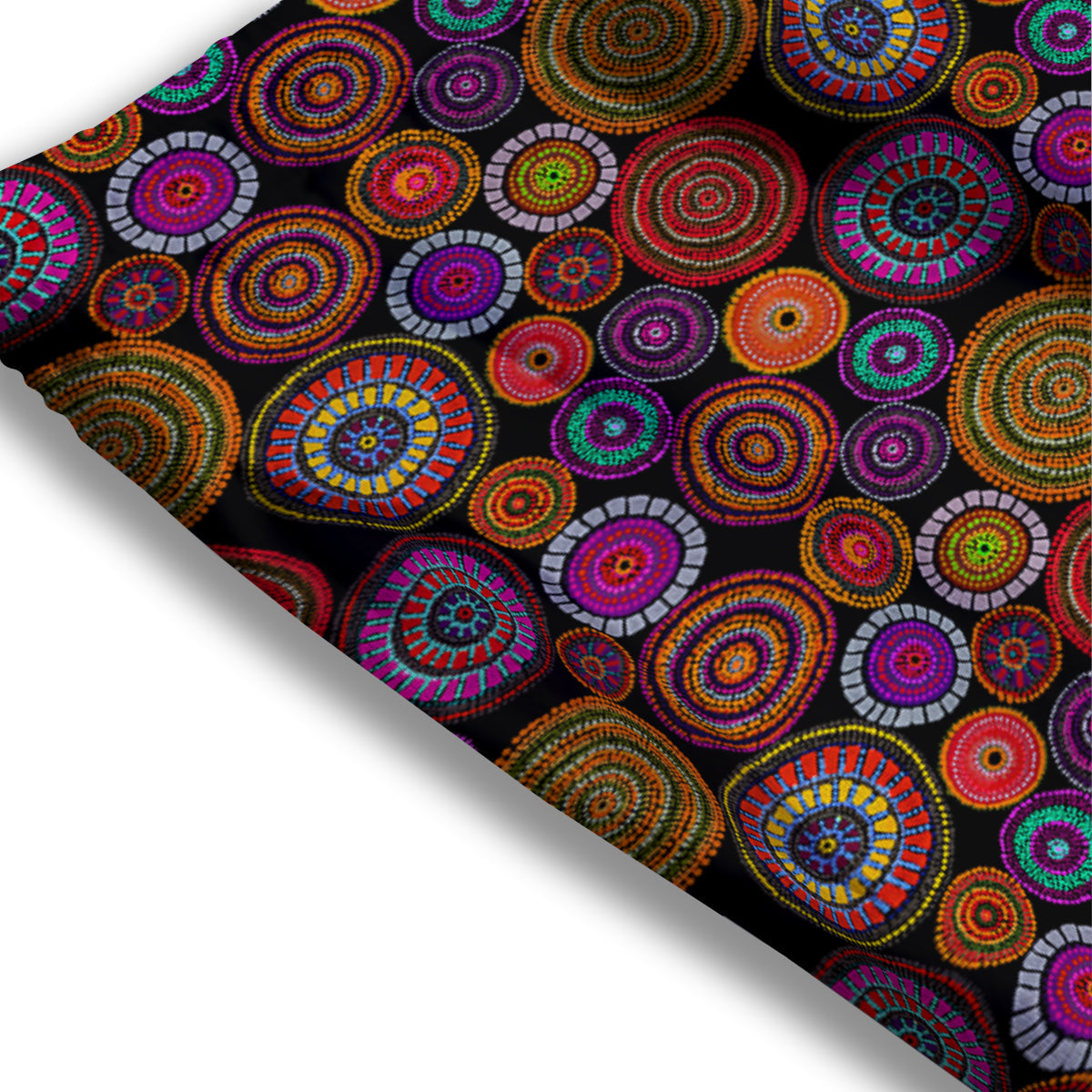 Blanket Stripe Ethnic Mexican Print Mesh Shorts