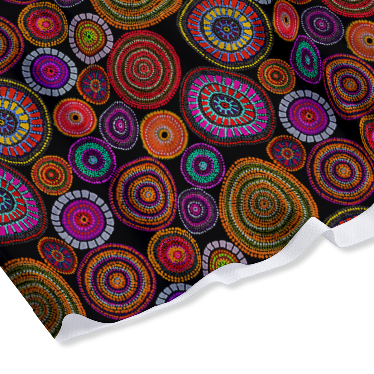 Blanket Stripe Ethnic Mexican Print Mesh Shorts