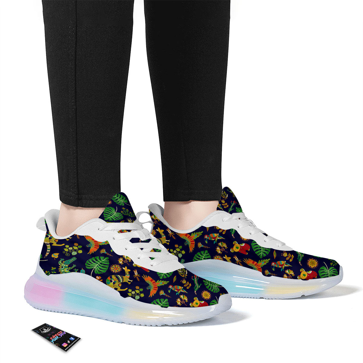 Art Australian Aboriginal Print Running Sneakers-grizzshop